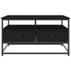 vidaXL Salongbord svart 80x80x45 cm konstruert tre og jern