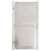 vidaXL Hageport 100x175 cm rustfritt st&aring;l