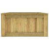 vidaXL Hevet blomsterbed 196x100x50 cm impregnert furu