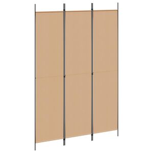 vidaXL 3-panel romdeler Beige 150 x 220 cm Stoff