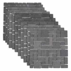 vidaXL Mosaic Fliser Gr&aring; 30 x 30 cm Marmor