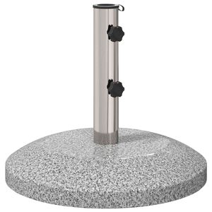 vidaXL Parasolfot for 40-50 mm stang 26.45 kg Gr&aring; for 40-50 mm Pole