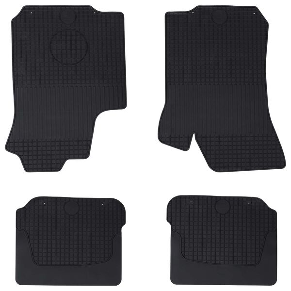 vidaXL Bilmatte 4 pcs Svart &Scaron;KODA OCTAVIA I 97-04 Gummi