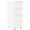 vidaXL Oppbevaringsskap 40 x 48 x 105 cm Konstruert tre Hvit