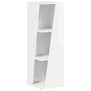 vidaXL Sidehylle 33 x 32 x 100,5 cm Konstruert tre H&oslash;yglanset hvit