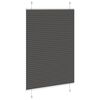 vidaXL plisségardin sort 85x100 cm Stoff Bredde 84,4 cm Polyester