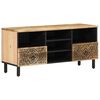 vidaXL TV-benk 100x33x46 cm heltre mango