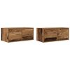 vidaXL TV-benker 2 stk gammelt tre 60x31x25,5 cm konstruert tre
