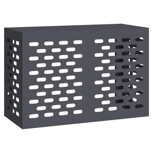 vidaXL Deksel til klimaanlegg Antrasitt 90 x 40 x 60 cm St&aring;l