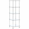 vidaXL Hylle 5 etasjer gjennomsiktig 40x40x130 cm herdet glass