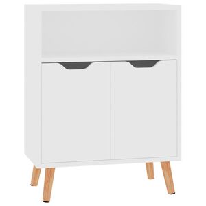 vidaXL Skjenk hvit 60x30x72 cm konstruert tre
