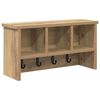 vidaXL Vegghengt kleshenger Veggmontert Artisan Eik 50 x 16 x 26 cm