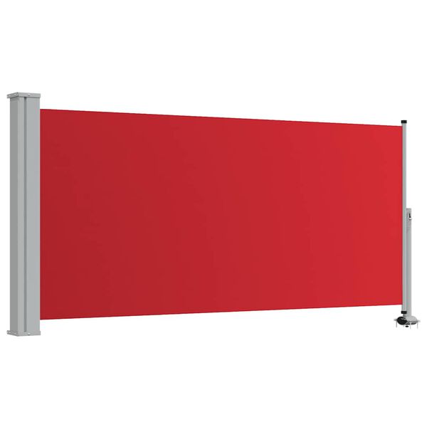 vidaXL Uttrekkbar sidemarkise 120x300 cm r&oslash;d