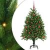 vidaXL Juletre med 150 LED med stativ gr&oslash;nn 120 cm PE