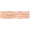 vidaXL Bordplate lysebrun 200x50x(2-6)cm behandlet heltre naturlig