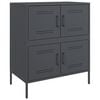vidaXL Skjenk antrasitt 68x39x79 cm st&aring;l