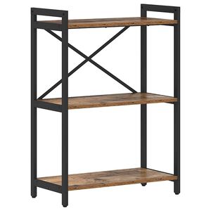vidaXL Bokhylle 60 x 30 x 85 cm Konstruert tre Gammelt tre