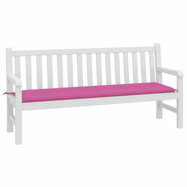 vidaXL Hagebenkpute Rosa 180 x 50 x 4 cm Oxford-stoff