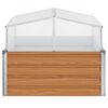 vidaXL Hageplanter med drivhus Lys Brun 100 x 100 x 77 cm