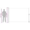 vidaXL Uttrekkbar sidemarkise 200x300 cm kremhvit
