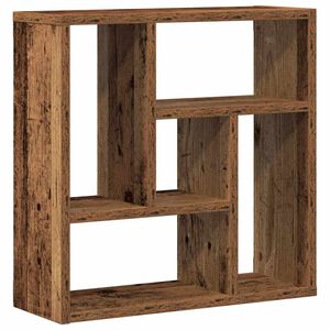 vidaXL Vegghylle gammelt tre 45x16x45 cm konstruert tre