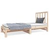 vidaXL Uttrekkbar dagseng 2x(90x190) cm heltre furu