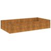 vidaXL H&oslash;ybed 195x100x36 cm cortenst&aring;l