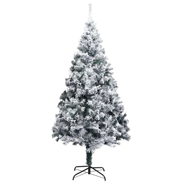 vidaXL Kunstig juletre med 300 LED grønn 180 cm PVC og Stål og Plast