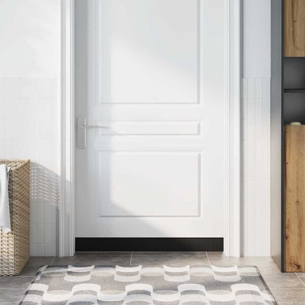 vidaXL Selvh&auml;ftende d&oslash;rb&oslash;rstetninger 12 pcs Svart 100 cm