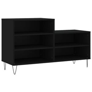 vidaXL Skoskap svart 102x36x60 cm konstruert tre
