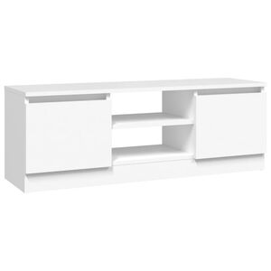 vidaXL TV-benk med d&oslash;r hvit 102x30x36 cm