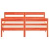 vidaXL Sengeramme uten madrass voksbrun 120x200 cm heltre furu