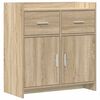 vidaXL Serviesskap Sonoma eik 75 x 36 x 80 cm Konstruert tre