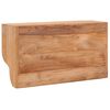 vidaXL Veggmontert garderobepanel 80x25x45 cm heltre teak