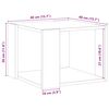 vidaXL Salongbord gammelt tre 40x40x30 cm konstruert tre