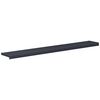 vidaXL Vinduskarmer Anthracitt med trestruktur 120 x 20 x 4,5 cm PVC