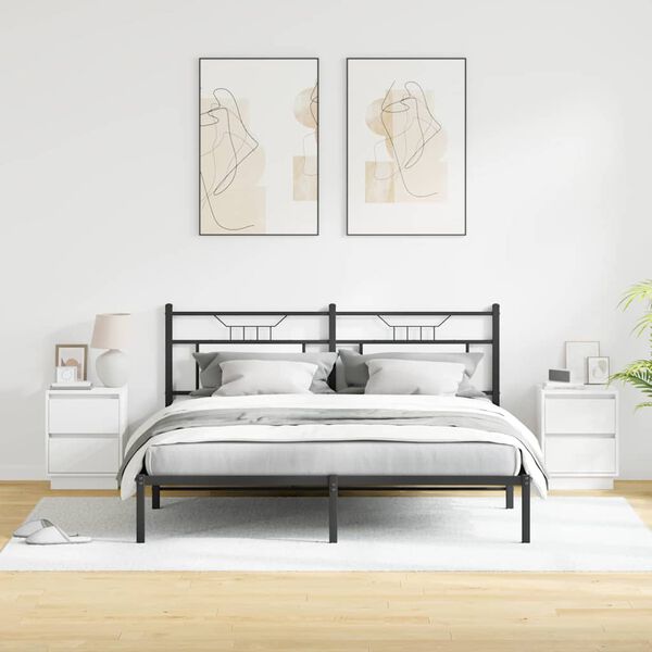 vidaXL Nattbordskap 2 pcs Hvit 39 x 34,5 x 50 cm Konstruert tre