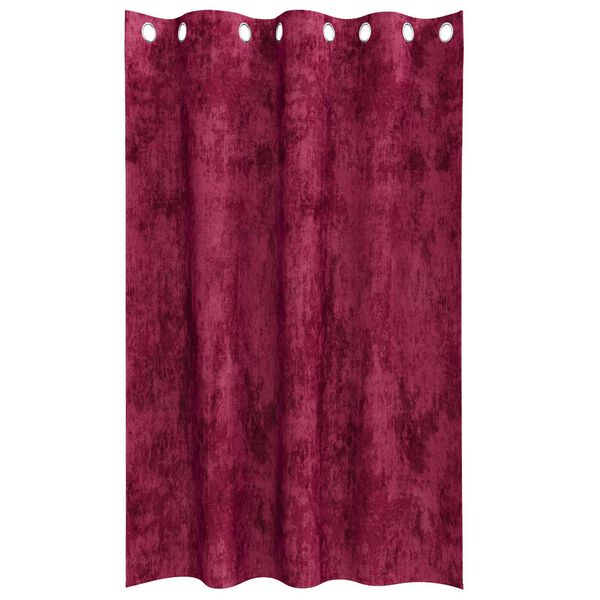 vidaXL Fløyel Gardiner med gardiner 2 pcs Vinrød 175 x 140 cm Fløyel