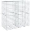 vidaXL Gabionkurv med deksel 200x100x200 cm galvanisert jern