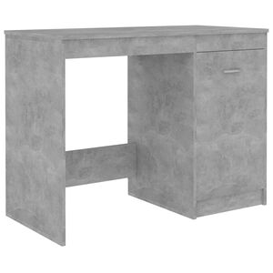 vidaXL Skrivebord betonggr&aring; 100x50x76 cm konstruert tre