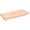 vidaXL Bordplate 80x40x(2-6) cm ubehandlet heltre eik
