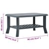 vidaXL Salongbord gr&oslash;nn 90x60x46 cm plast