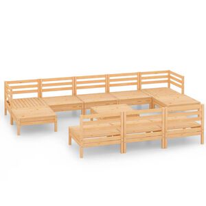 vidaXL Hagesofagruppe 11 deler heltre furu