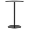 vidaXL Hagebord rundt svart &Oslash;50x72 cm st&aring;l