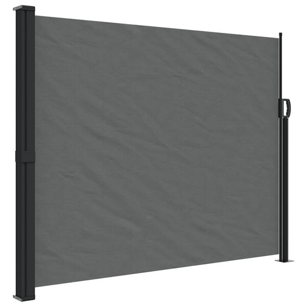 vidaXL Uttrekkbar sidemarkise antrasitt 160x300 cm
