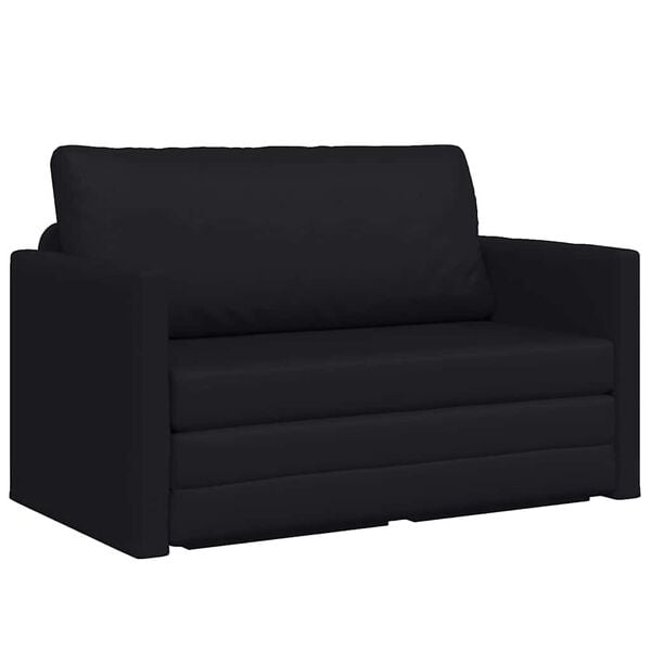 vidaXL Sofa seng Svart 124 x 71 x 78 cm Fløyel