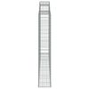 vidaXL Gabionkurver buede 5 stk 300x30x180/200 cm galvanisert jern