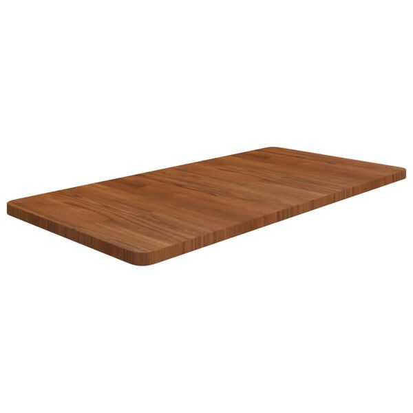vidaXL Benkeplate til bad m&oslash;rkebrun 100x50x2,5 cm behandlet heltre
