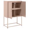 vidaXL Highboard rosa 68,5x38,5x107 cm stål