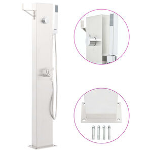 vidaXL Hagesdusjkran 110 cm rustfritt st&aring;l